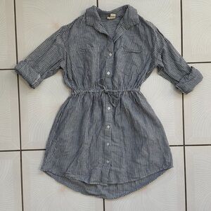 Japna Blue and White Striped Dress